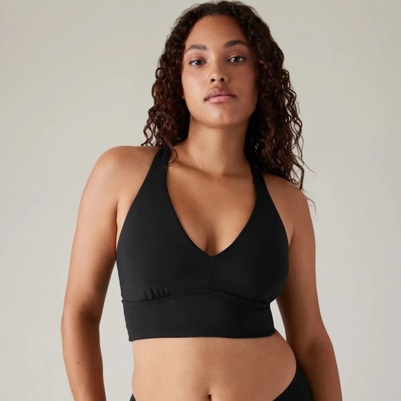 NWT! Athleta Black Plunge Bikini Top D-DD - Multiple Sizes 🩵 - Picture 1 of 12